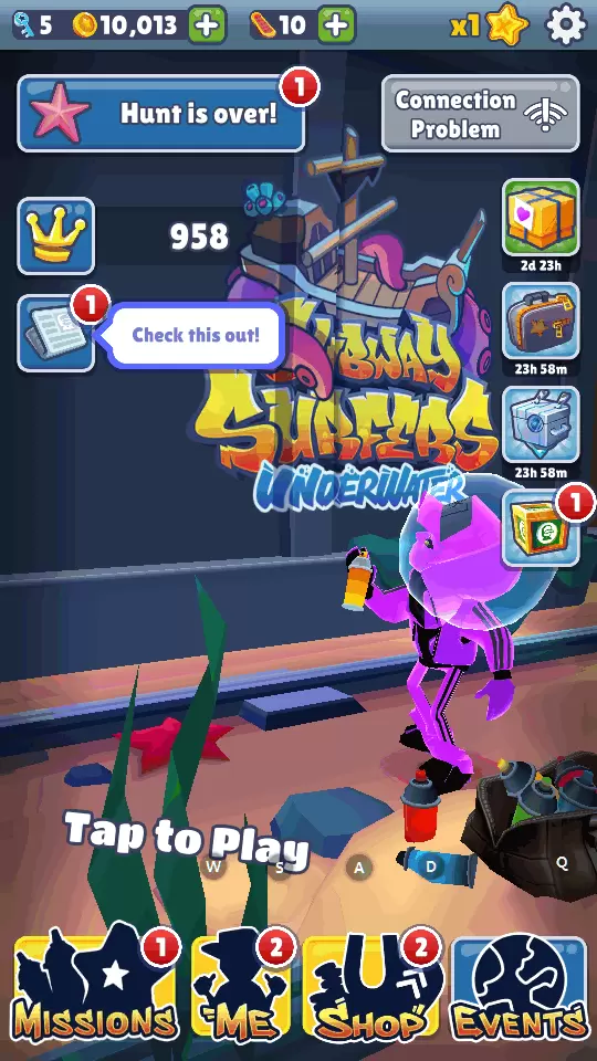 地铁跑酷水下城