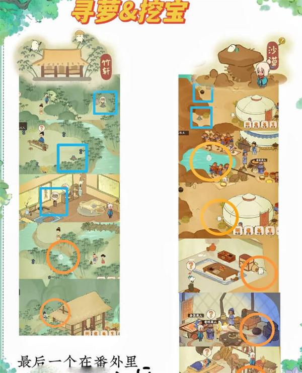《桃源深处有人家》歧路之畔挖宝寻萝全攻略