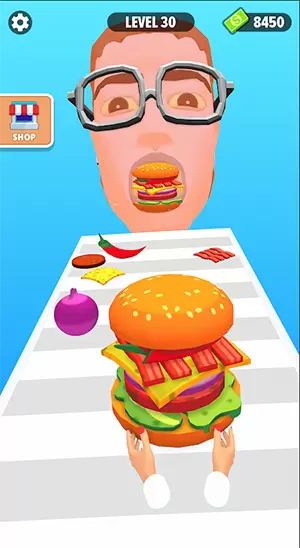 堆栈汉堡快跑游戏