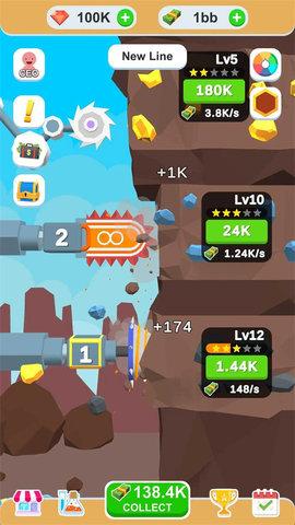 闲置采矿机器手游