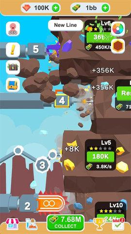 闲置采矿机器手游