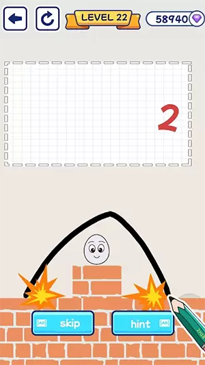 绘画拯救鸡蛋游戏