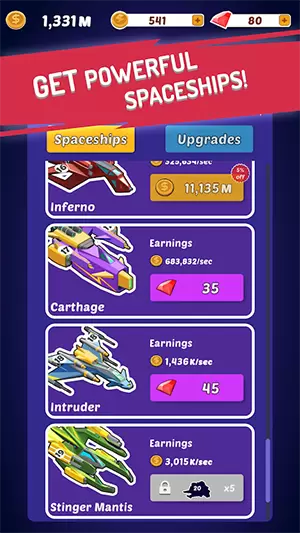 合并太空船游戏