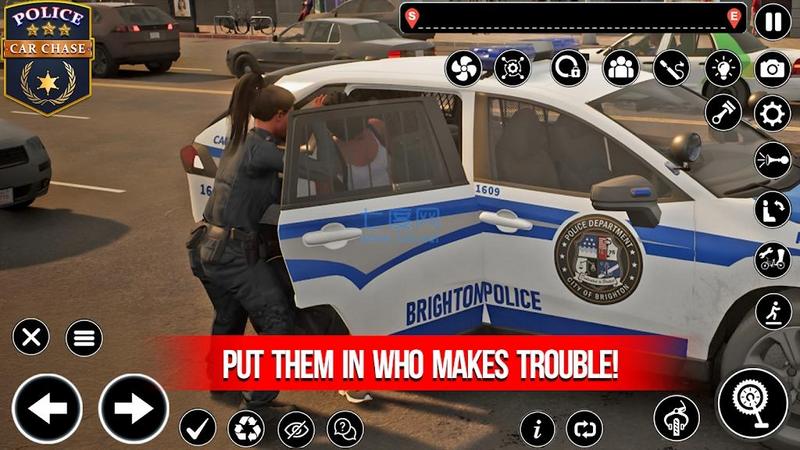 警车追逐小偷竞速P