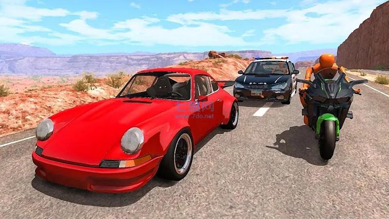 摩托车假人碰撞