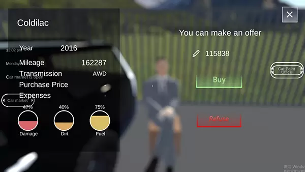 汽车出售模拟器修改版