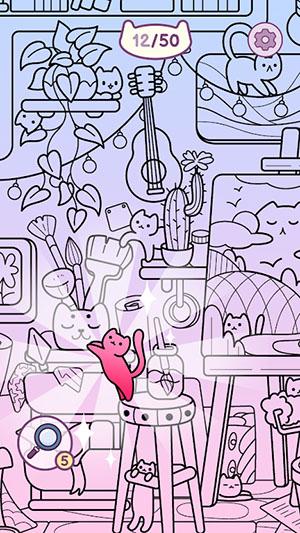 隐藏的猫咪艺术故事游戏