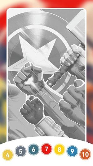 超级英雄填色书游戏