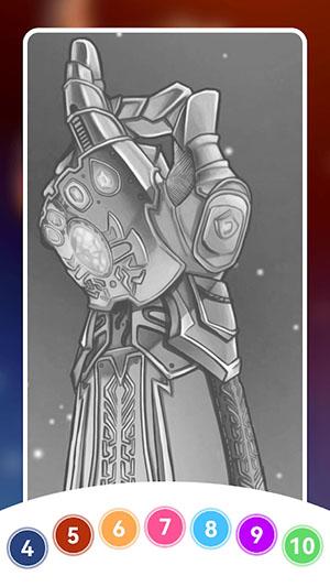 超级英雄填色书游戏