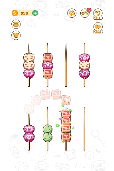 BBQ排序拼图游戏