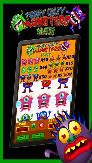 滑稽的疯狂怪物 Funny Crazy Monster Slots