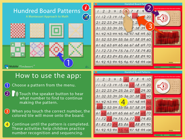 ‎100 Board Counting Patterns