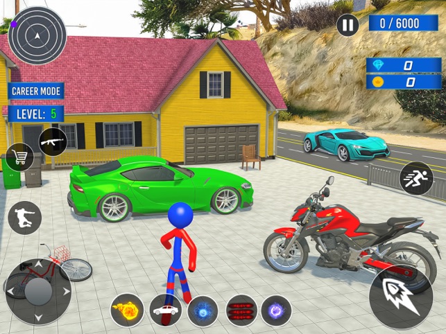 ‎火柴人绳索英雄游戏