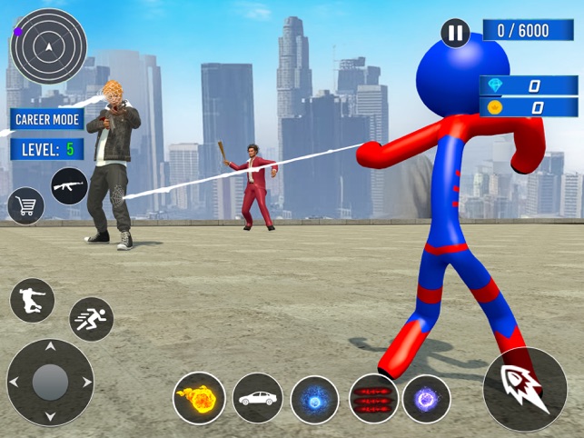 ‎火柴人绳索英雄游戏