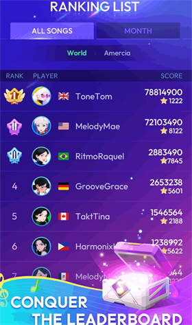 节奏匆匆 国际服