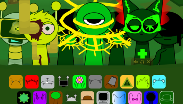 节奏盒子 sprunki绿核