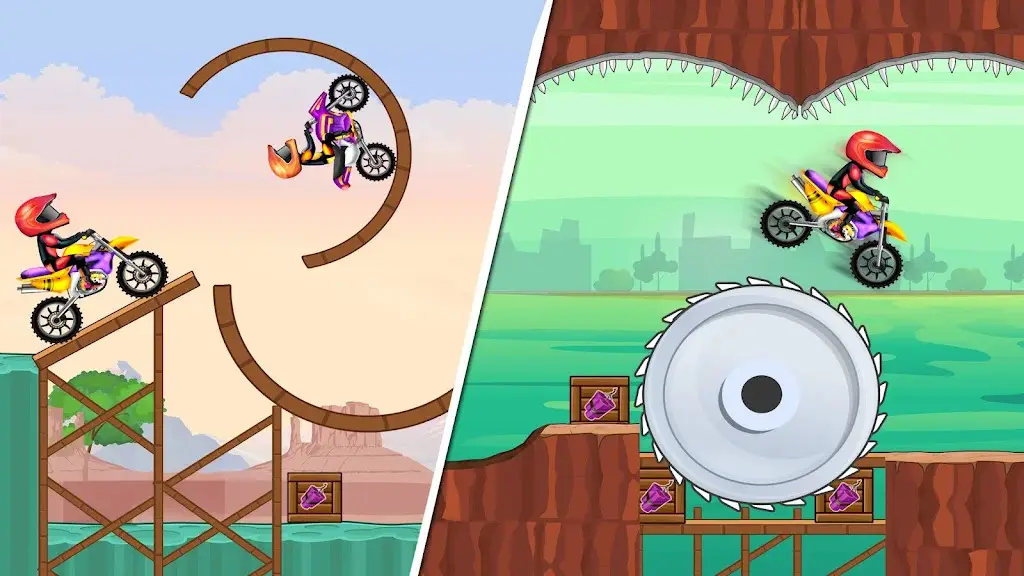 摩托自行车特技比赛