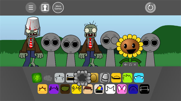 节奏盒子Sprunki植物大战僵尸