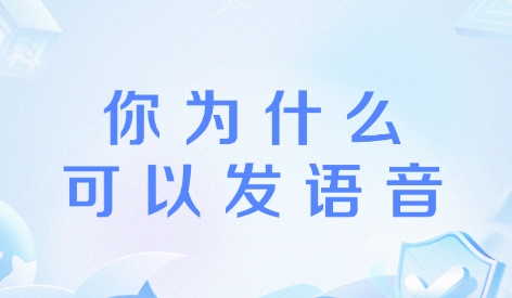 为什么你可以发语音是什么梗网络用语