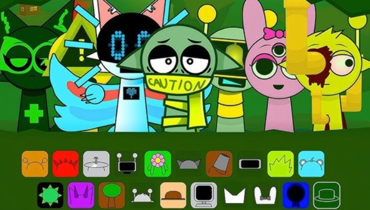 节奏盒子 sprunki绿核模组