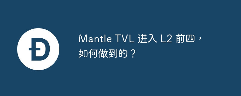 Mantle TVL 进入 L2 前四,如何做到的？