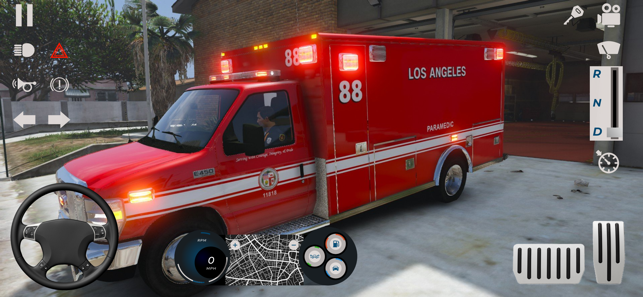 ‎救护车模拟器汽车游戏
