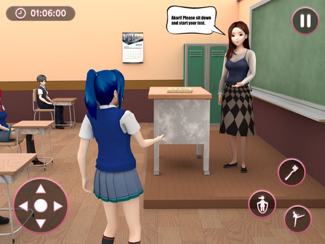 ‎动漫女学生模拟器：高中生活模拟游戏 3D