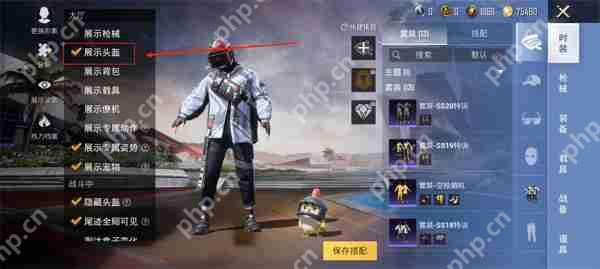 和平精英头盔隐藏方法