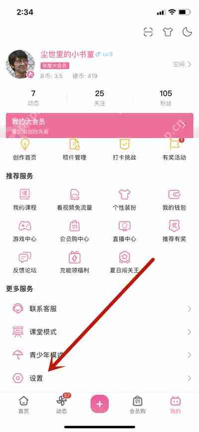 哔哩哔哩怎么开启修仙模式