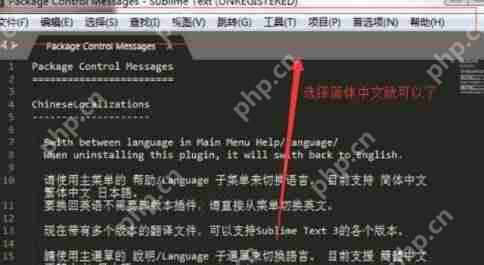 sublime text切换成中文教程
