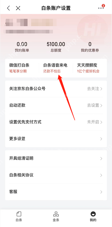 京东白条来电服务怎么开通