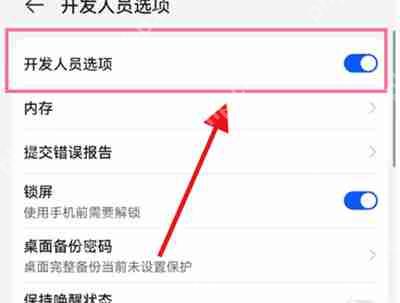 华为p50pro怎么关闭开发者模式