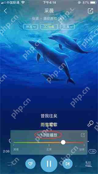酷狗音乐倍速怎么调