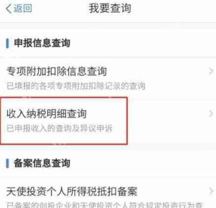 个人所得税如何查询纳税明细