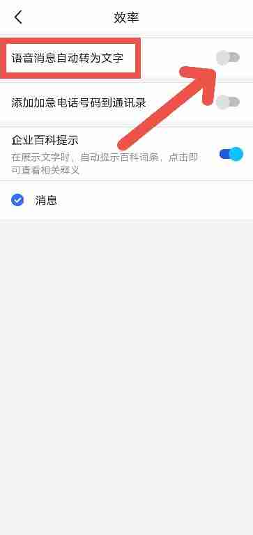 飞书如何开启语音自动转文字