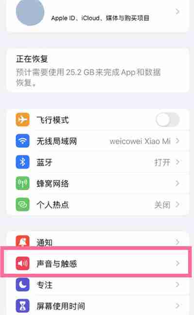 iPhone锁屏声音在哪里开启的