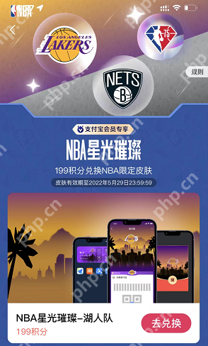 支付宝NBA星光璀璨限定皮肤怎么获得