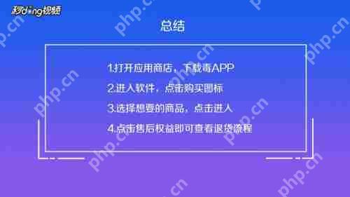 毒app怎么退货？毒app退货流程一览