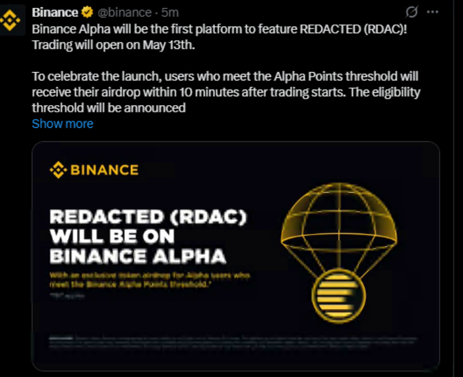 Redacted Token 价格预测:RDAC 上市价格是多少？
