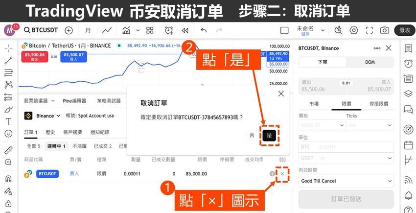 用Tradingview怎么买比特币？TradingView和币安帐户连接下单教学 (图解步骤)