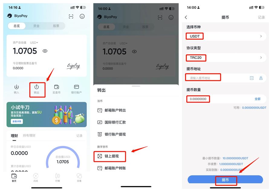 如何在BiyaPay使用CNY买卖USDT？BiyaPay新手使用教程