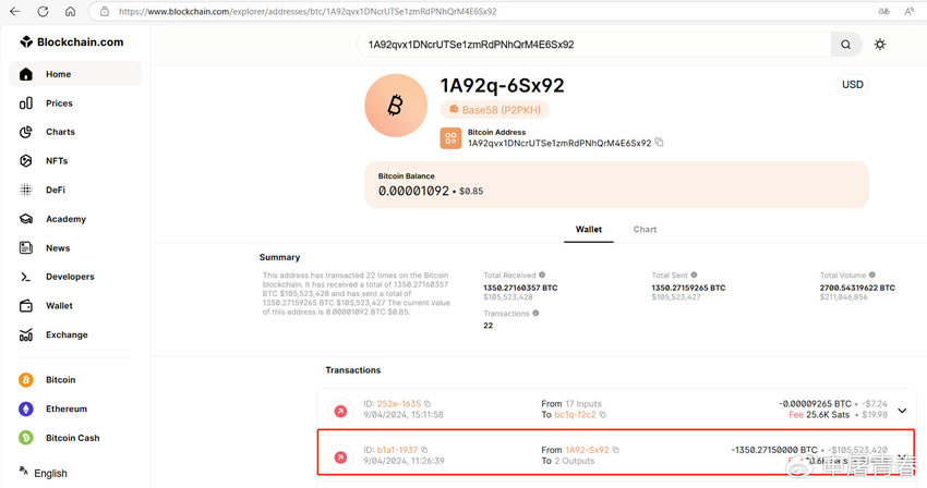 我恢复了一个1350个比特币（BTC）的Trezorwallet