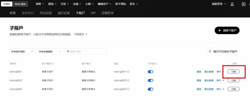 OKX交易所子帐户操作教学:子帐户创建、划转资金、撸链上空投