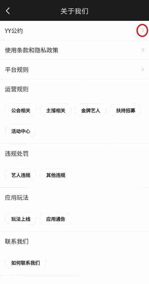 YY怎么查看YY公约？YY查看YY公约方法