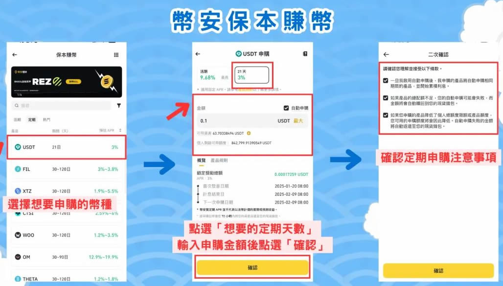 币安保本赚币是什么？活期、定期有什么差异？操作与申购步骤教学