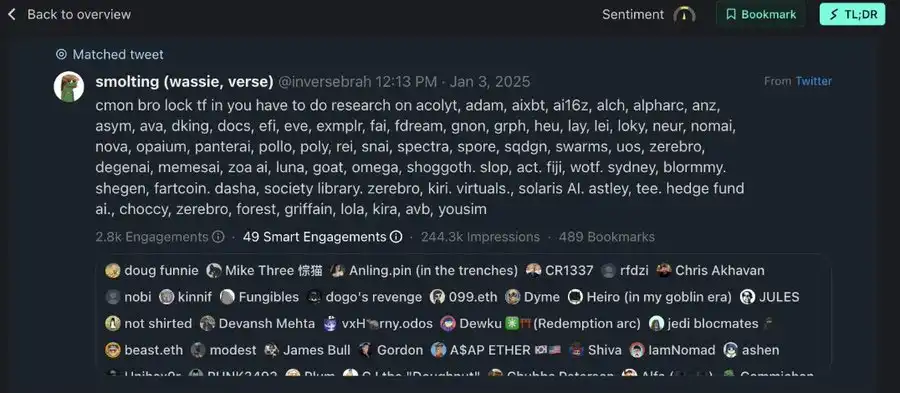 AI Agent有哪些值得关注的加密货币?