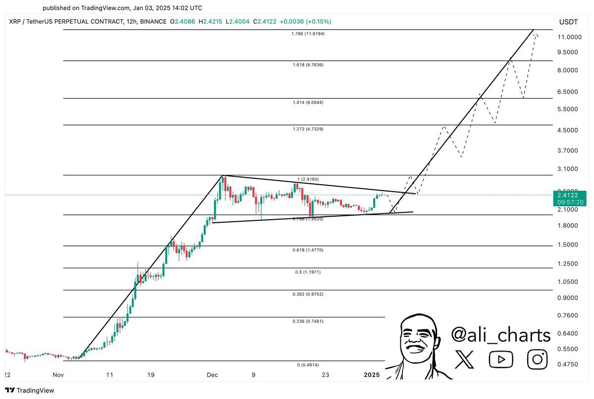 XRP未来前景看好:2025年瑞波币上涨至9-11美元