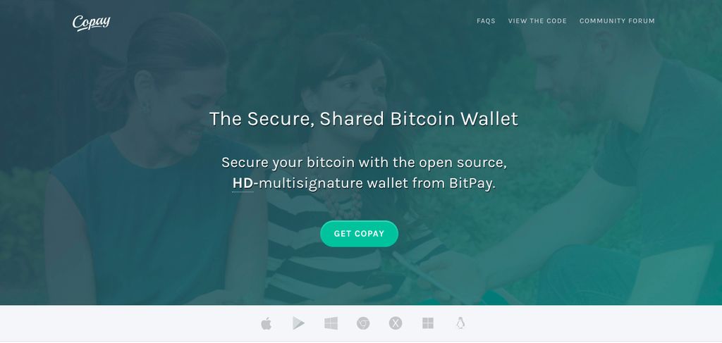 最好加密货币wallet：Copay加密货币wallet。