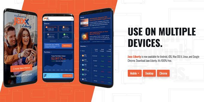 最好加密货币wallet：Jaxx。