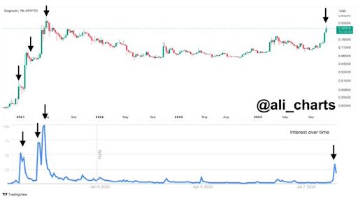 狗狗币价格暴涨至23.36美元?DOGE币还会上涨吗?
